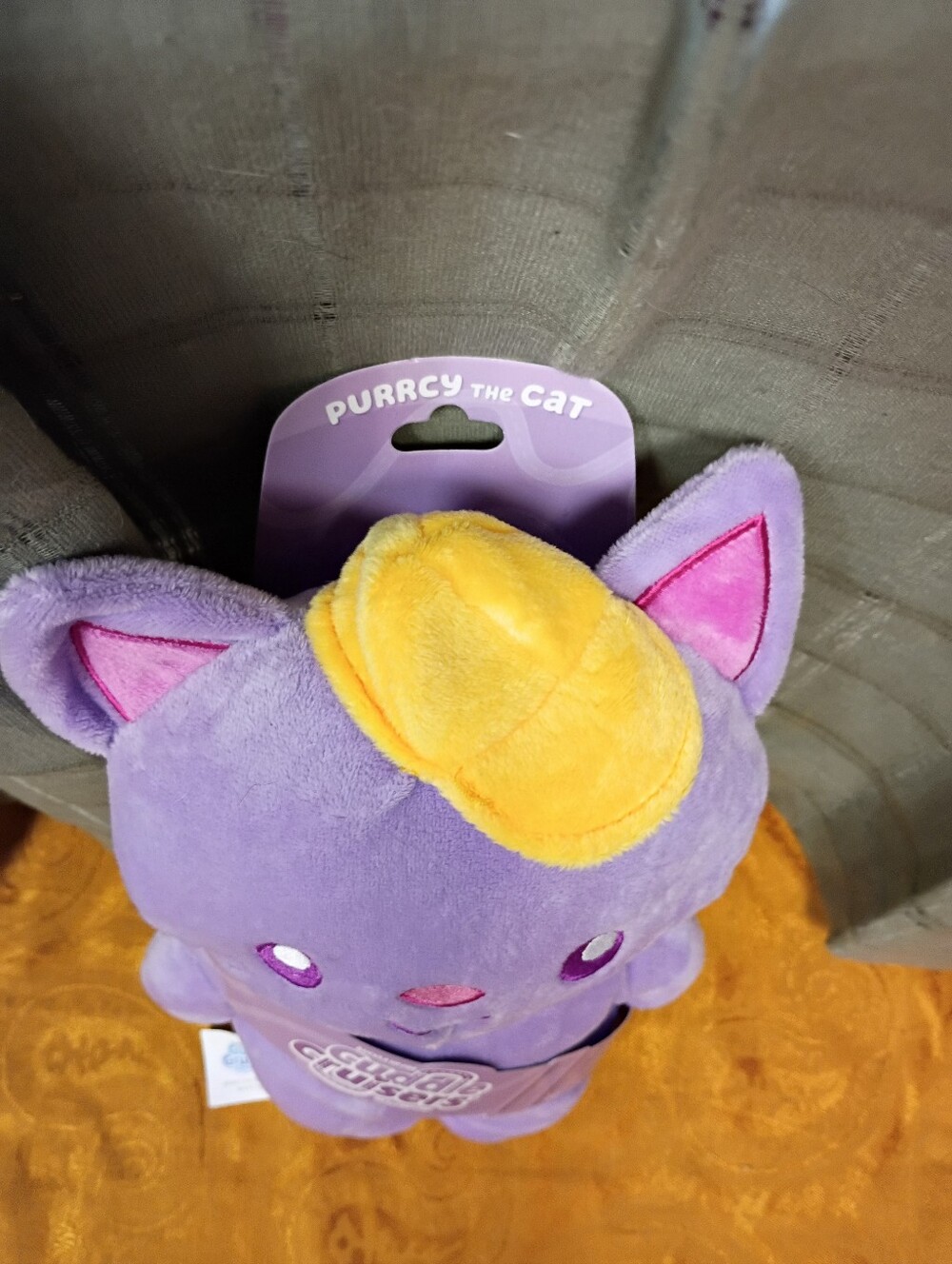NWT Cuddle Cruisers Purrcy The Cat Seatbelt/Backpack Strap Cover 12" - Picture 4 of 6
